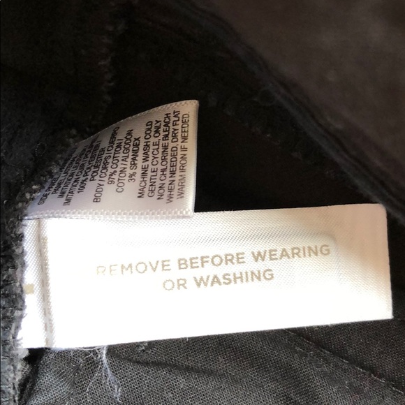 LOFT tuxedo stripe down pants black 00 - Picture 4 of 6